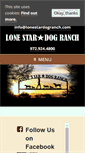 Mobile Screenshot of lonestardogranch.com